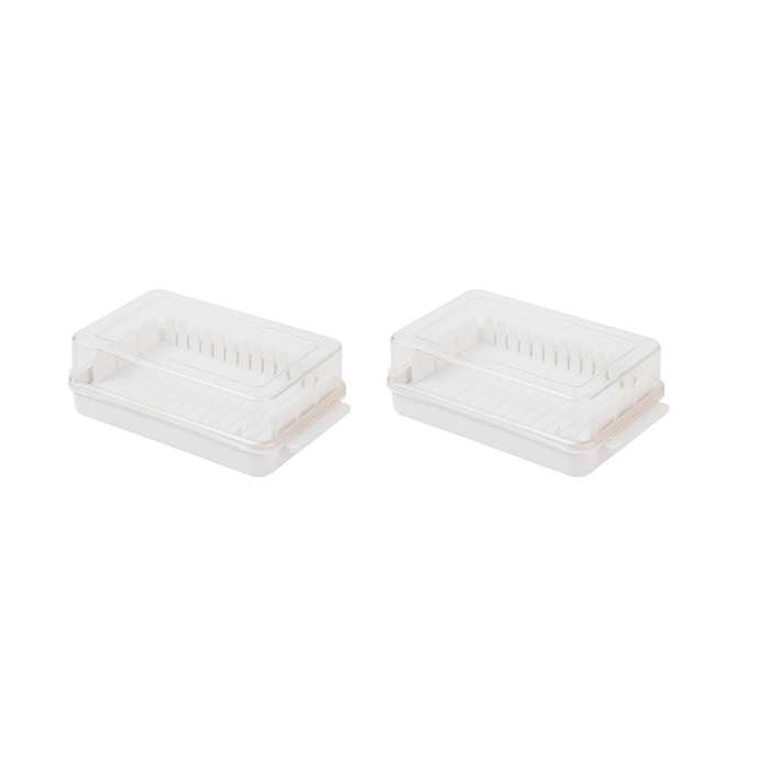 Butter Cutting Storage Box Butter Dish Cutter with Lid 2