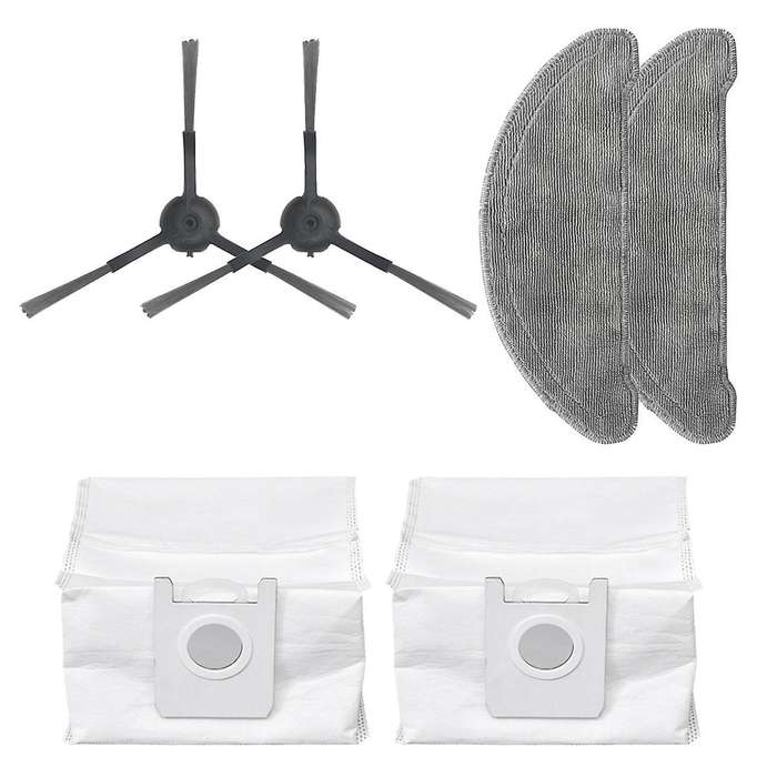 Dush Bags Hepa Filter Side Brush S for Roidmi Eve Plus Vacuum Cleaner