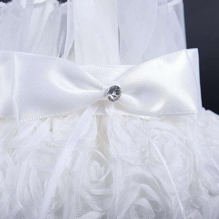 Silk Flower Girl Baskets for Wedding Flower Basket with Handle