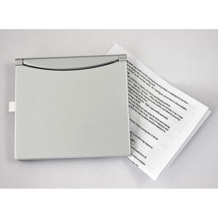 Foldable Battery Supply Calendar Temperature Digital Alarm Clock