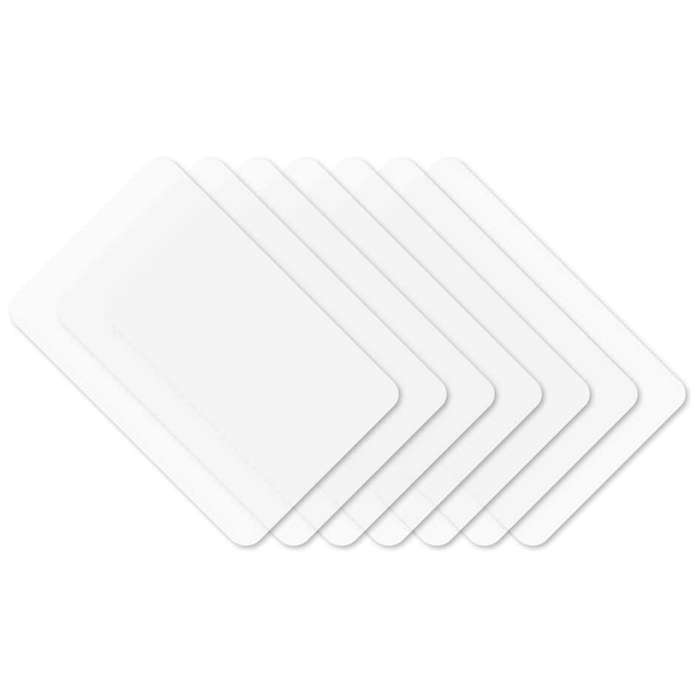 Set Of 8 Transparent Place Mats Washable Anti-fouling Heat Resistant