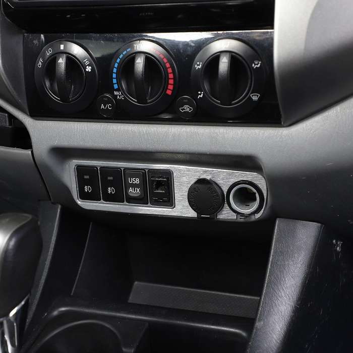 Car Central Control Power Socket Interior Accessories Silver