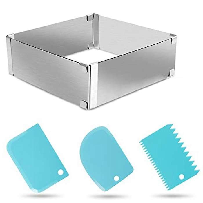 Baking Tray,4piece Set,stainless Steel Baking Accessories,quadratisch