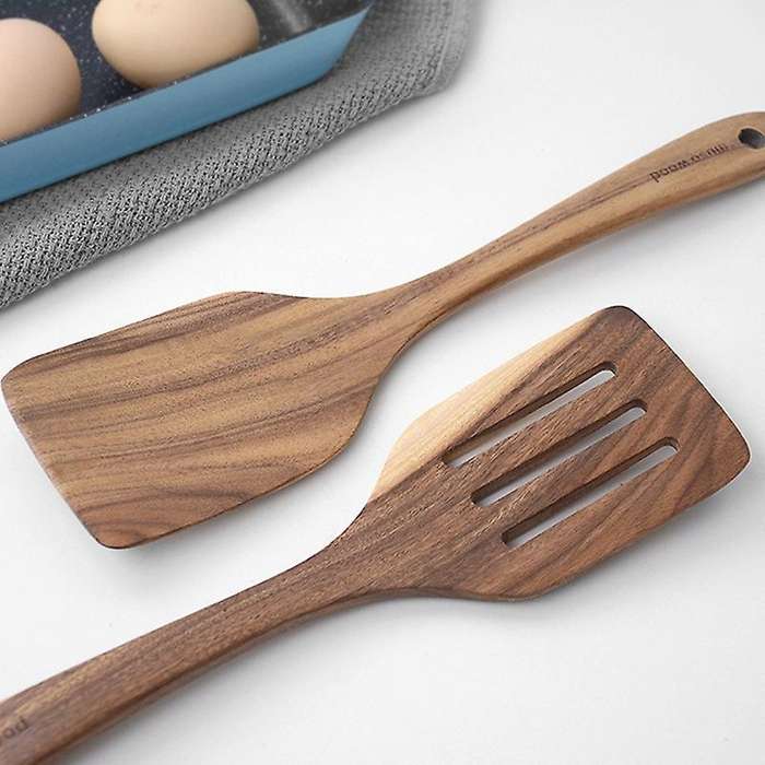 Musowood Teak Solid Wood Special Cooking Spatula for Kitchen Spatula