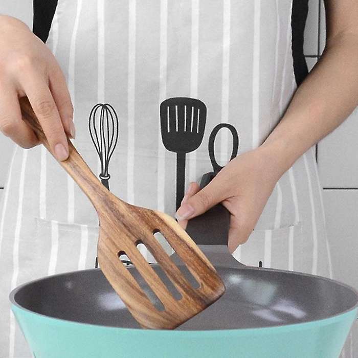 Musowood Teak Solid Wood Special Cooking Spatula for Kitchen Spatula
