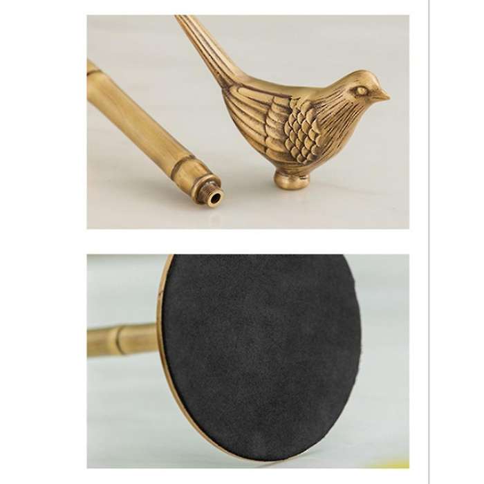 Vintage Brass Bird Tissue Holder Kitchen Roll Paper Storage C