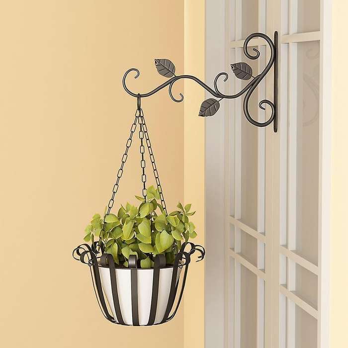 Hanging Flower Wall Hooks for Home Garden Flower Pot Decoration White