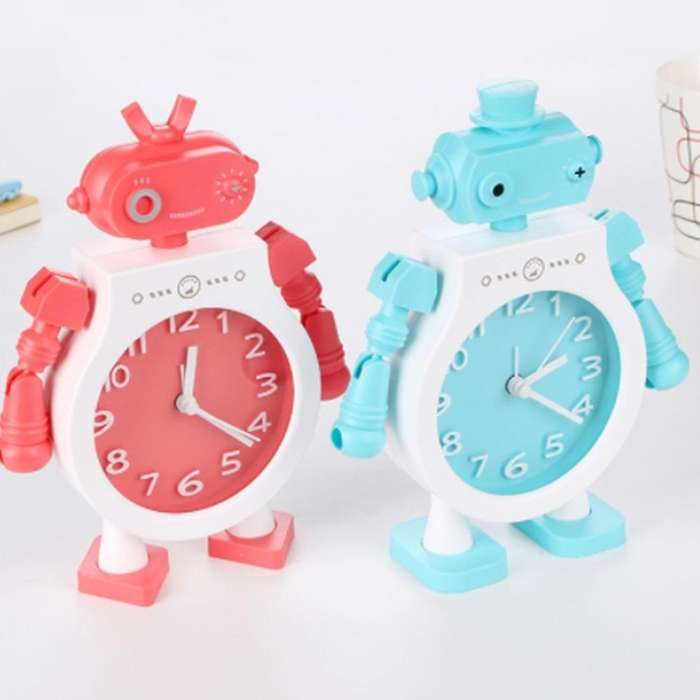 Bedroom Alarm Clock Cool Robot Gifts for Children Back to School B