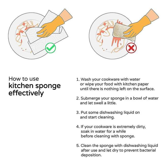 Eco Friendly Sponges, Natural Sponges for Dishes, Pots, Pans,utensils