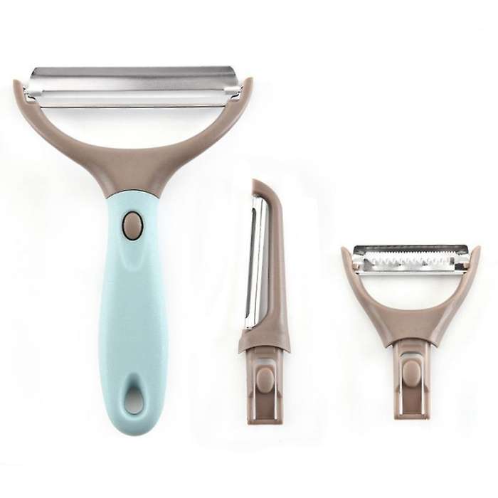 Peeler Set Blue Julienne Vegetable Peeler Multifunctional Veggie