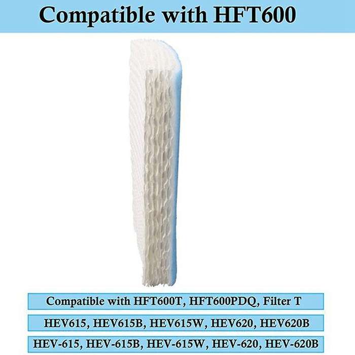 2pcs Hft600 Wicking Filter T for Honeywell Top Fill Tower Humidifier