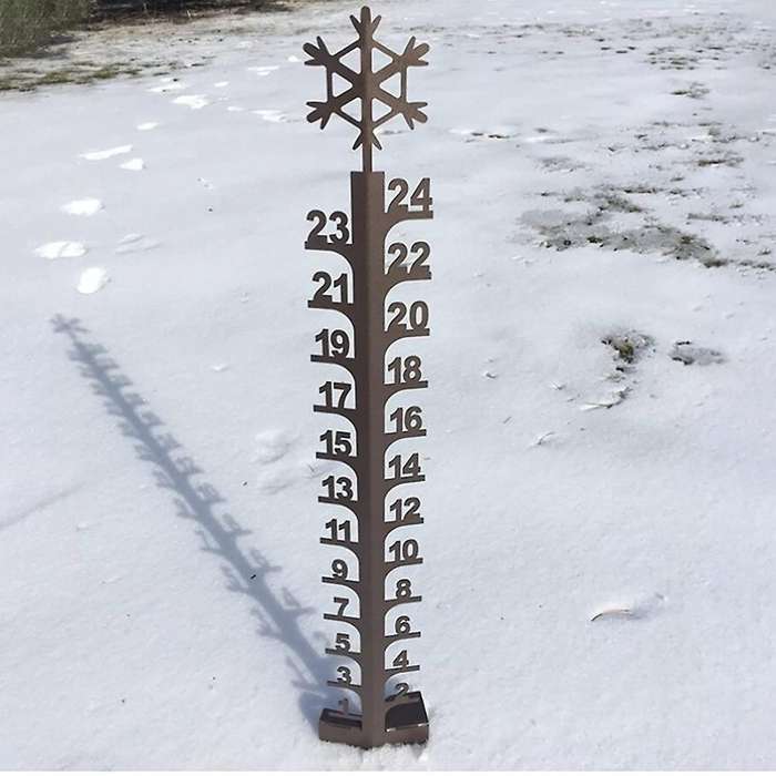 1 Snow Meter 24 Scale Outdoor Snowmobile Snow Measuring Courtyard
