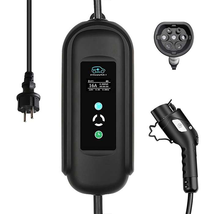 Electric Car Ev Charger Cable Type 2 Iec62196 Charging Cable 5m