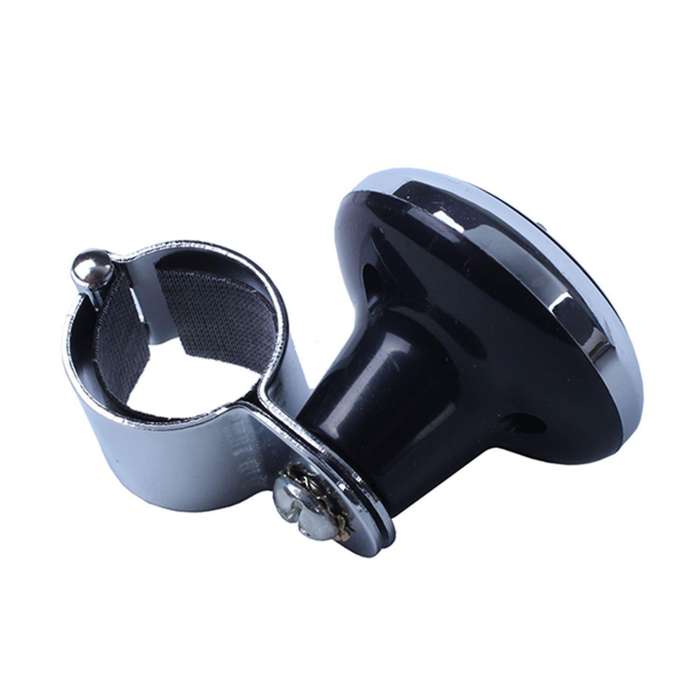 Metal Plastic Handle Steering Wheel Spinner Knob Black