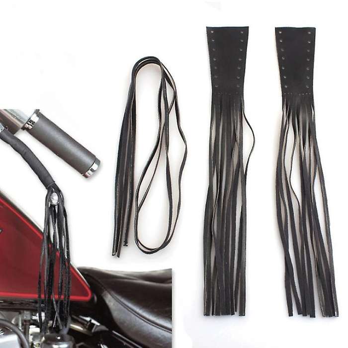 Motorcycle Black Leather Brake Lever Cover for Cruiser Chopper Bobber