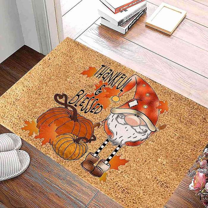 Thanksgiving Doormat Fall Autumn Door Mat Home Carpet 40x60cm D