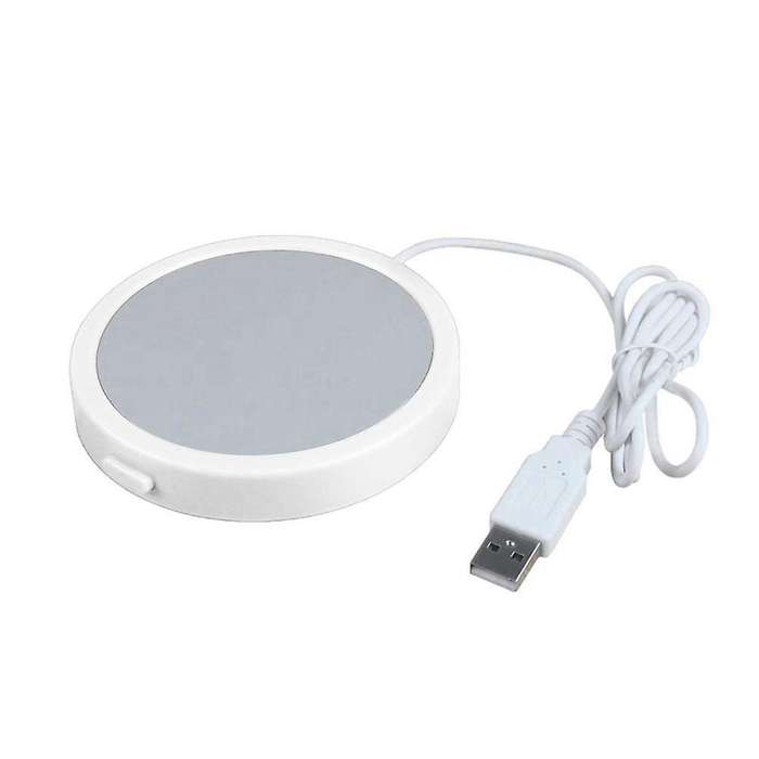10w Cup Heater Coaster for Tea Mug Pad Rechargeable Usb Warmer -white