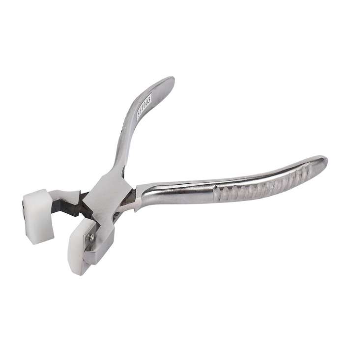 Tool Stainless Steel Nylon Jewelry Repair Tool Head Flat Nose Pliers