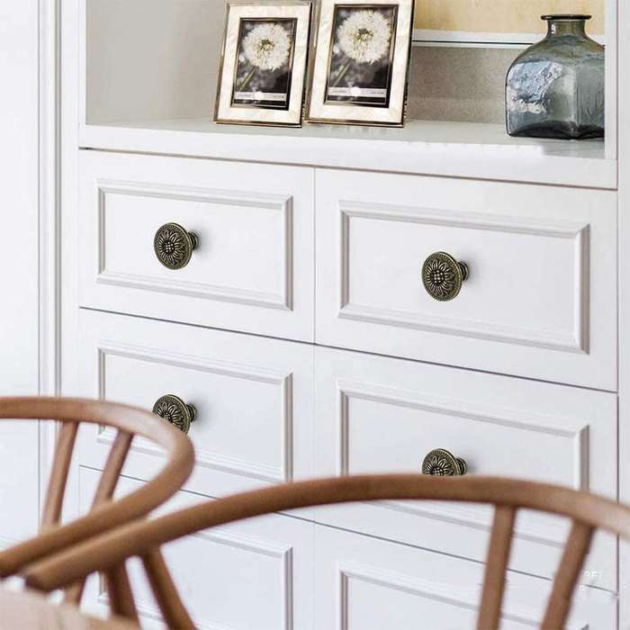 Cabinet Knobs 10 Pieces Dresser Knobs Set Made Of Bronze-zinc Alloy