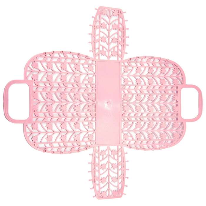 Bathroom Hollow Washing Storage Basket Shower Basket Plastic Pink