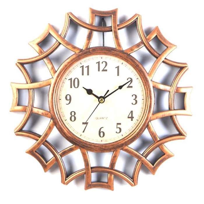 Abstract Wall Clock Numeral Geometric Wall Clock Quartz Copper