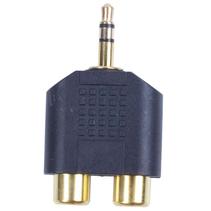 Rca Y Splitter Lead Adapter Male to 2 Female Car Audio Connector Plug