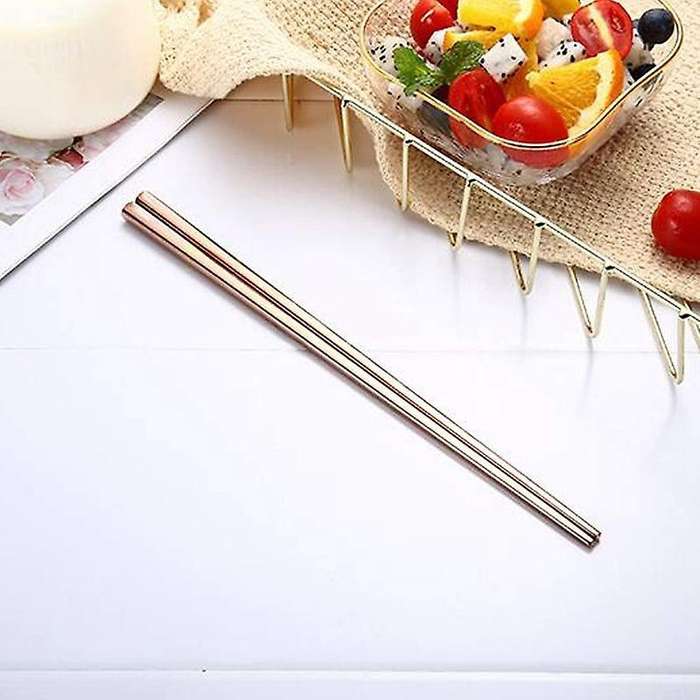 Learning Chopsticks Reusable Dishwasher Safe ,rose Gold