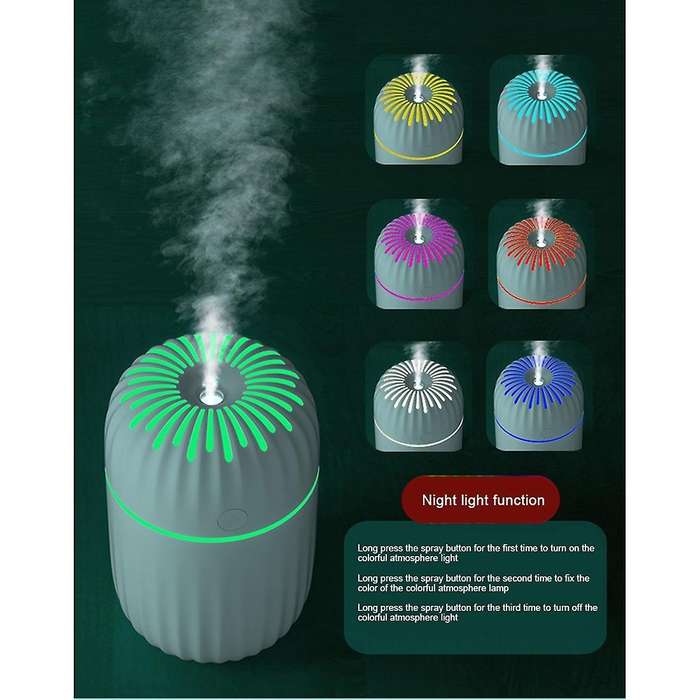 300ml Electric Air Humidifier Aroma Oil Diffuser Purifier Green
