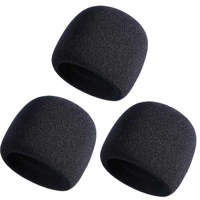 Mic Cover Sponge for Blue Yeti, Yeti Pro Condenser (black, 3 Pack)