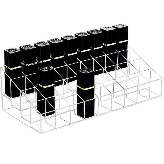 36 Grid Transparent Acrylic Lipstick Storage Cosmetic Display Rack
