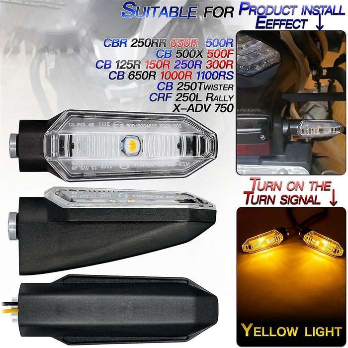 Motorcycle Led Turn Lights Indicator for Honda Cb125/cbr650r/cbf