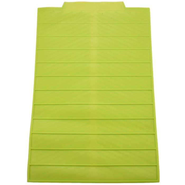 Silicone Dish Drying Mat Flume Folding Draining Mat,rectangle Green