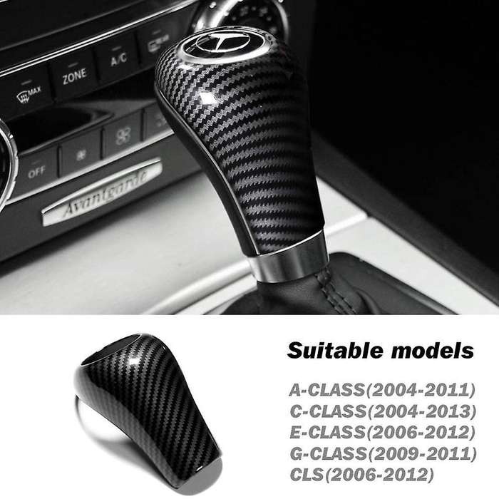 Carbon Fiber Knob Cover for Mercedes-benz W204 W212(bring Wet Wipes)