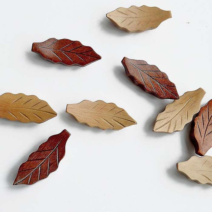 Wood Chopstick Holder Leaf-shaped Chopstick Holder Kitchen Supplies