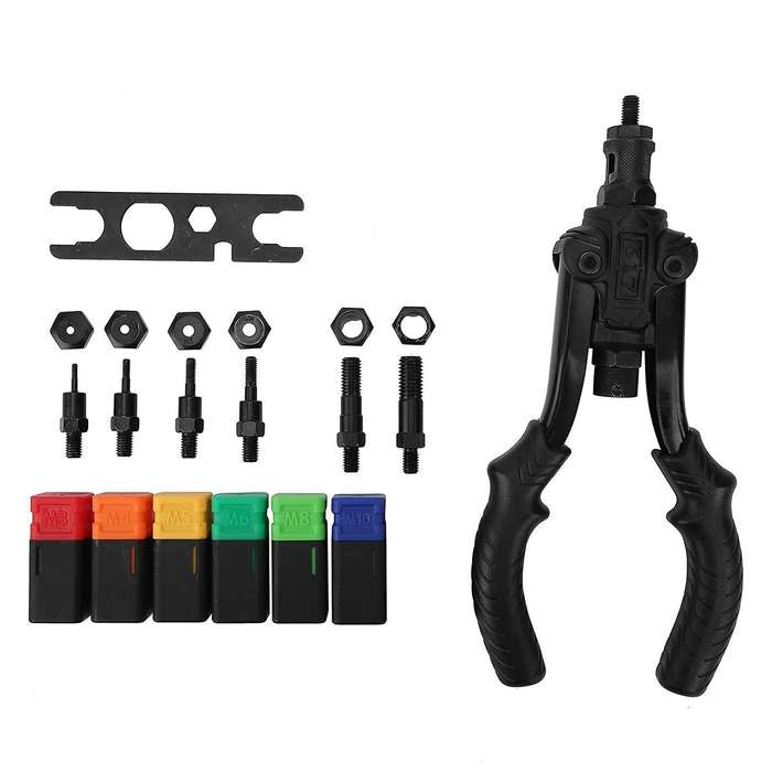 Black Double Handle Nut Kit Household Manual Nailing Tool