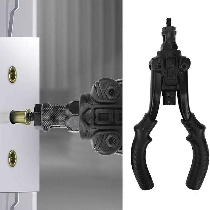 Black Double Handle Nut Kit Household Manual Nailing Tool