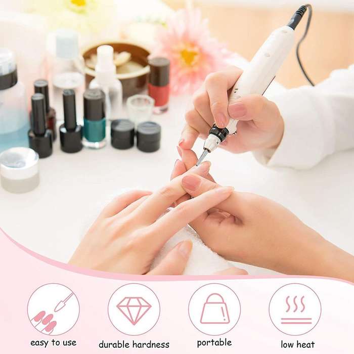 3 Pcs Nail Drill Bits Cone Shape Carbide for Manicure Pedicure Tools