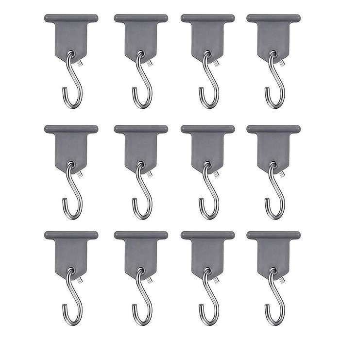 12pcs Camping Awning Hooks for Christmas Party Caravan Travel Trailer