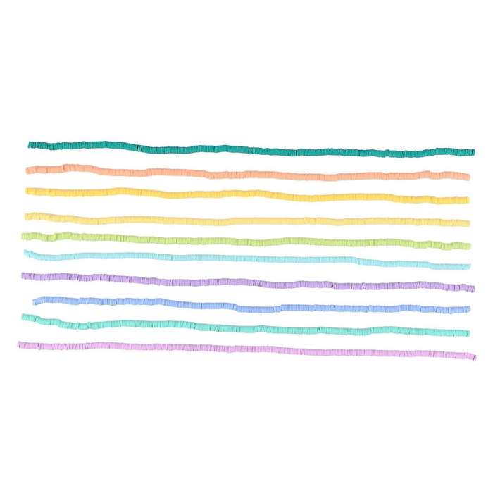 Polymer Gasket 6mm Disc Flat Bead for Surfer Necklace Bracelet Making