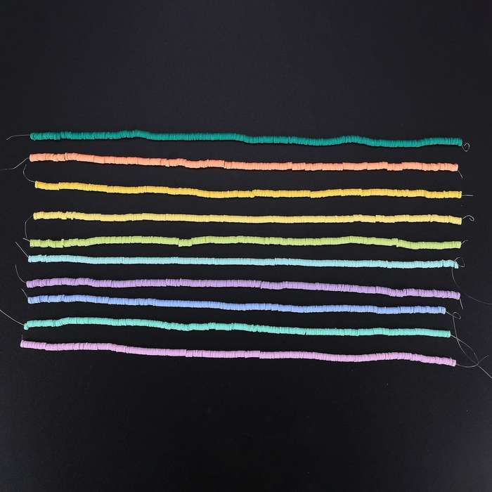 Polymer Gasket 6mm Disc Flat Bead for Surfer Necklace Bracelet Making