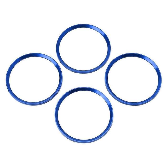 Wheel Hub Logo Ring Cover Trim for Jetta Golf Passat (blue) -4pcs