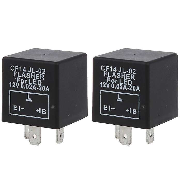 2x Led Indicator Flasher Relay Repeater E.l.b 3pin Car Motorcycle