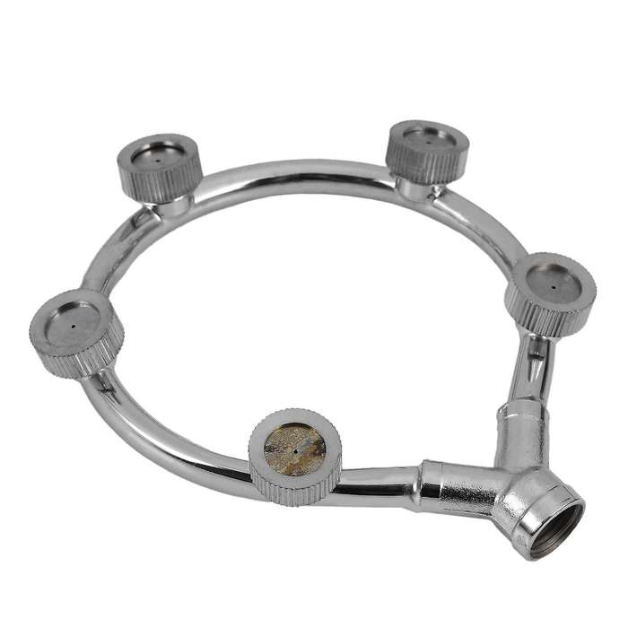 Stainless Steel Fan Ring with 5 Nozzle Seats Sprayer Mist Fan