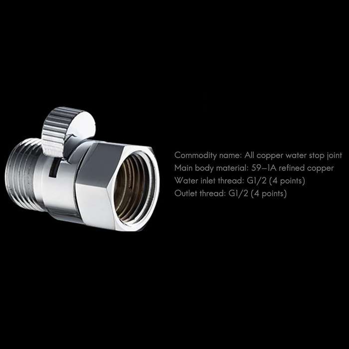 4 Points On-off Valve Throttle Straight Valve Shower Stop Valve
