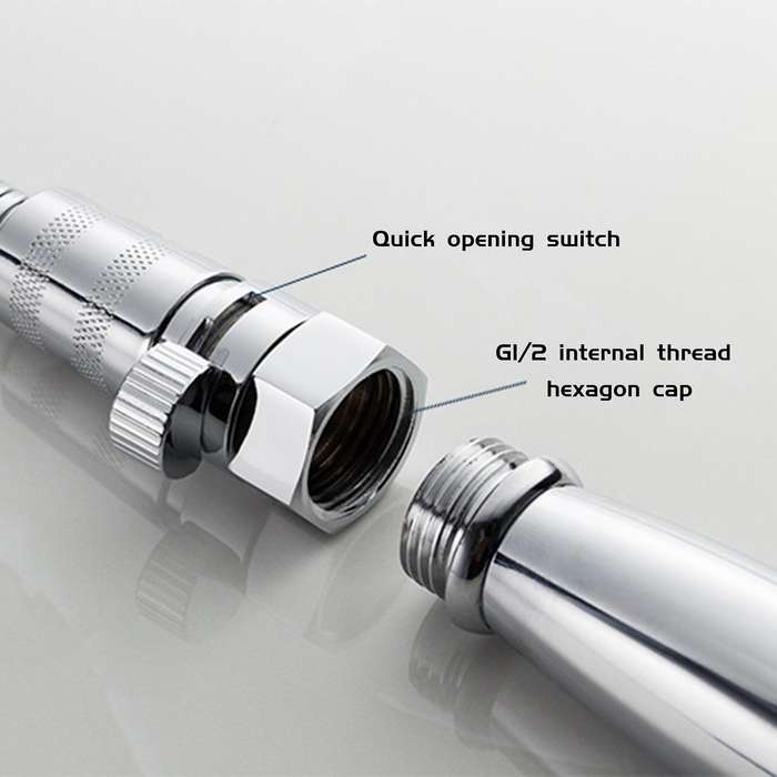 4 Points On-off Valve Throttle Straight Valve Shower Stop Valve