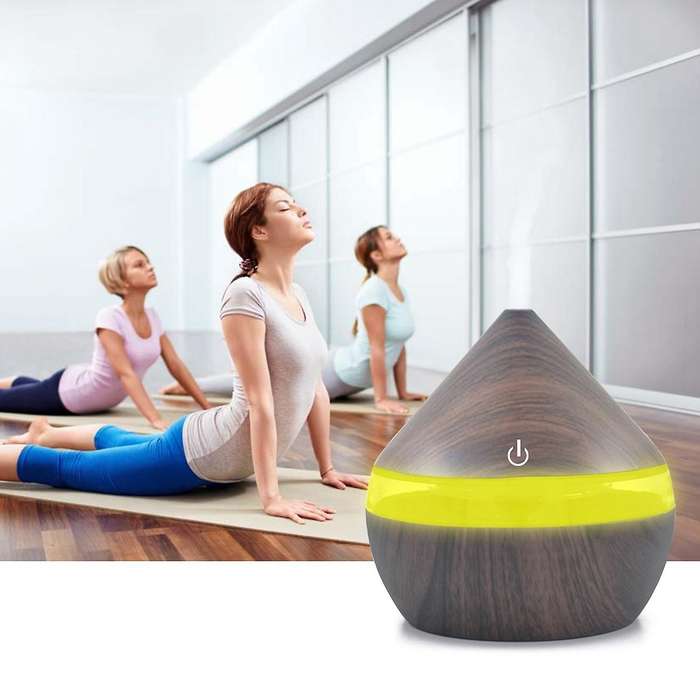 Cool Mist Humidifier 300ml Usb Air Humidifier, Light Wood Grain