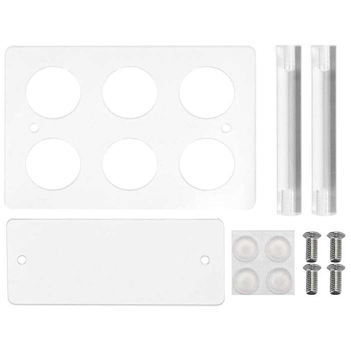 1pcs Cone Holder, Clear Acrylic Ice Cream Cone Holder, (6 Holes)