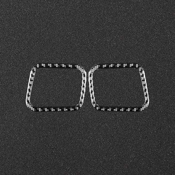 For Toyota Highlander 15-21 Carbon Fiber Air Vent Outlet Frame Cover