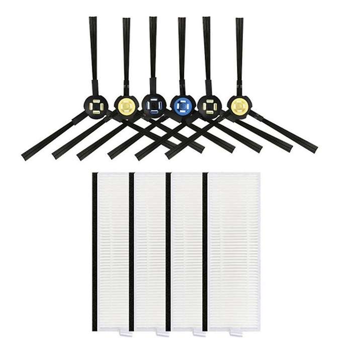 10pcs Side Brush Hepa Filter for Silvercrest Ssr1 Ilife A7/a9s/x785