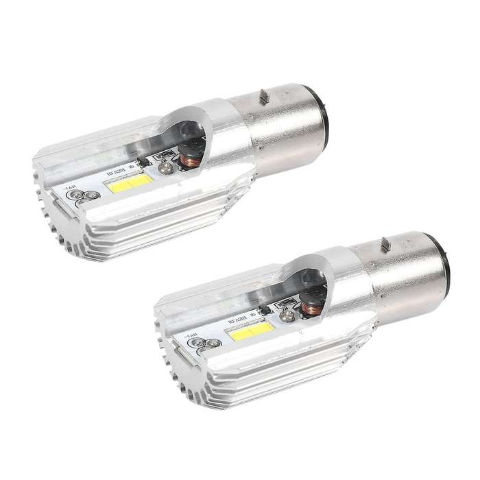 Led Headlight 1200 Lumens White H6 Ba20d Cob 12w Led Bulb